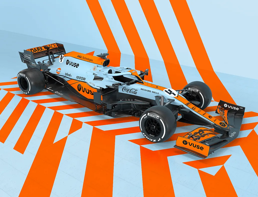 2021 - Gulf Historic Livery Returns to Formula One