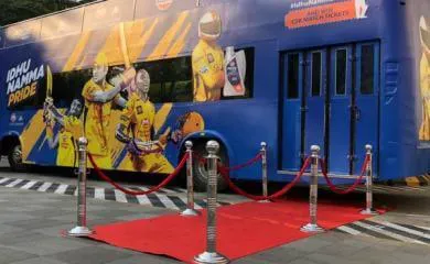 Gulf Oil offers CSK fans a ride aboard the fan bus