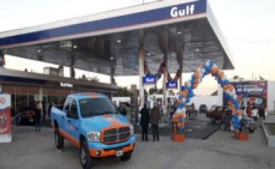 The first Gulf Oil Service Station in the country is already operating